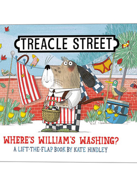 英文原版 Treacle Street Where's Williams Washing 威廉的洗衣篮不见了 Kate Hindley 纸板书 英文版 进口英语原版书籍