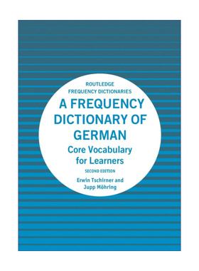 原版 A Frequency Dictionary of German 德语高频词典 核心词汇 第2版 进口原版书籍