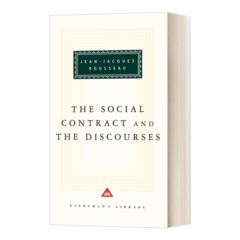 英文原版 The Social Contract and The Discourses 社会契约论与李维史论 人人图书馆精装收藏版 Jean-Jacques Rousseau 进口书