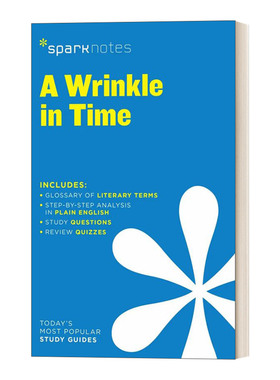 Wrinkle in Time SparkNotes Literature Guide 文学导读系列 时间的皱纹 英文原版中学教辅 进口英语书籍
