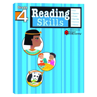 Harcourt Family Learing Reading Skills Grade 4 哈考特美国小学英语阅读技巧四年级 英文原版儿童教辅 进口书籍