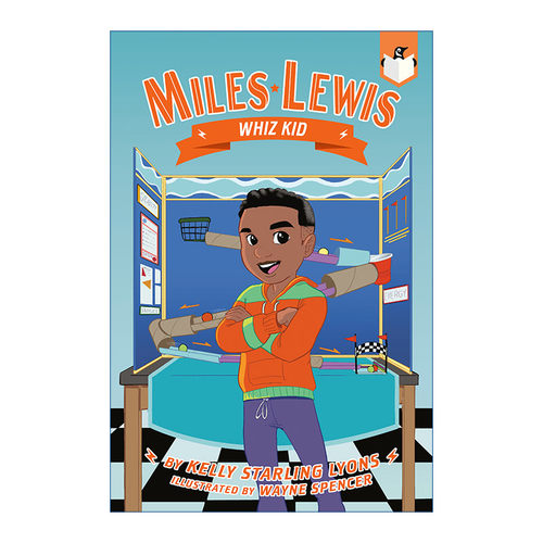 英文原版 Miles Lewis 02 Whiz Kid 迈尔斯·刘易斯系列2 神童 儿童运动章节桥梁故事书 Kelly Starling Lyons 英文版 进口书籍
