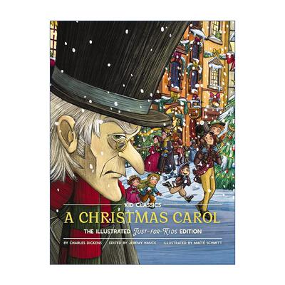 英文原版 Christmas Carol 圣诞颂歌 儿童经典系列 精装彩色插图版 英文版 进口英语原版书籍