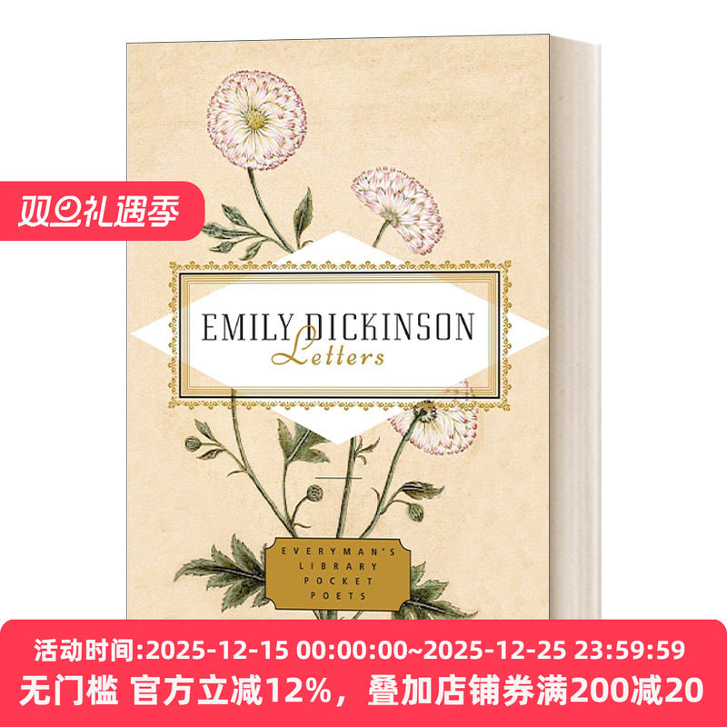 英文原版 Emily Dickinson Letters Edited by Emily Fragos 艾米莉·狄金森 信件 人人图书馆口袋诗人系列 英文版 进口英语书籍