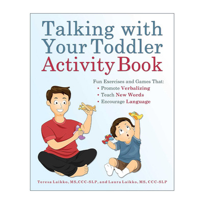 英文原版 Talking with Your Toddler Activity Book 与你的幼儿交谈活动书 有趣的练习和游戏促进语言表达 进口英语原版书籍