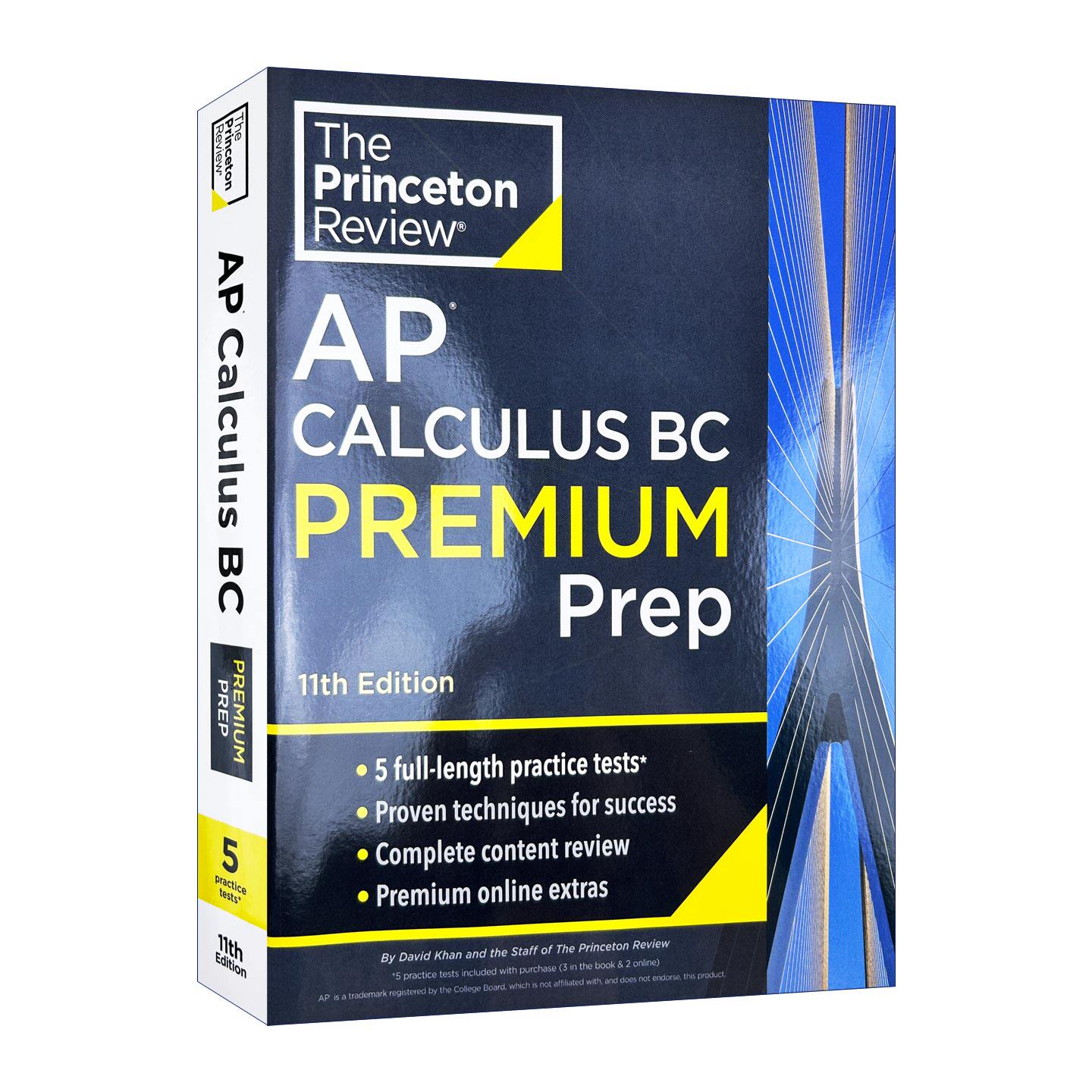 英文原版 Princeton Review AP Calculus BC Premium Prep 11th Edition 普林斯顿评论AP微积分BC 2025 第11版 进口英语原版书籍