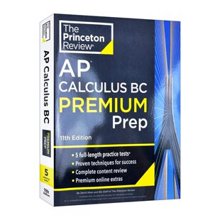 英文原版 Princeton Review AP Calculus BC Premium Prep 11th Edition 普林斯顿评论AP微积分BC 2025 第11版 进口英语原版书籍