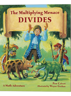 英文原版 The Multiplying Menace Divides 整数与分数 7-10岁数学探险故事 理解数学概念 英文版 进口英语原版书籍