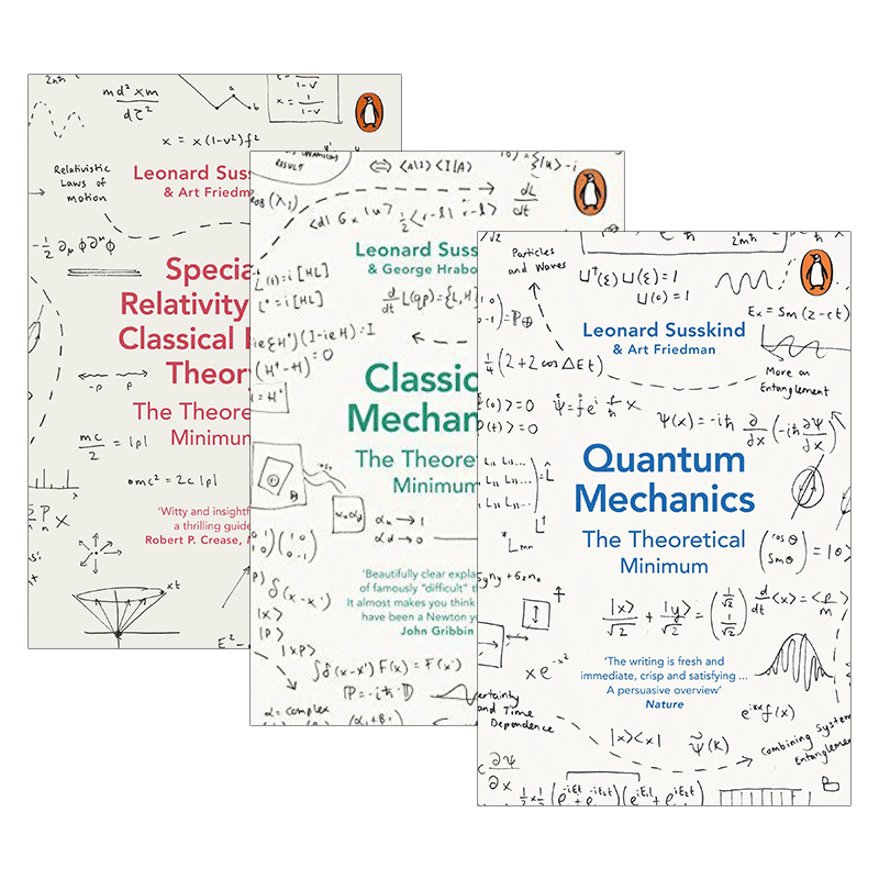 The Theoretical Minimum 理论上的最小值3本 狭义相对论与经典场论 量子力学 开始学物理时需要了解的东西 英文原版物理读物