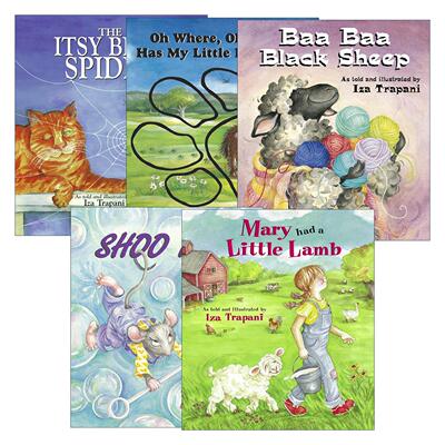 英文原版 Iza Trapani's Extended Nursery Rhymes 动物主题系列5册 儿童经典歌谣绘本 儿歌 Iza Trapani 英文版 进口英语原版书籍