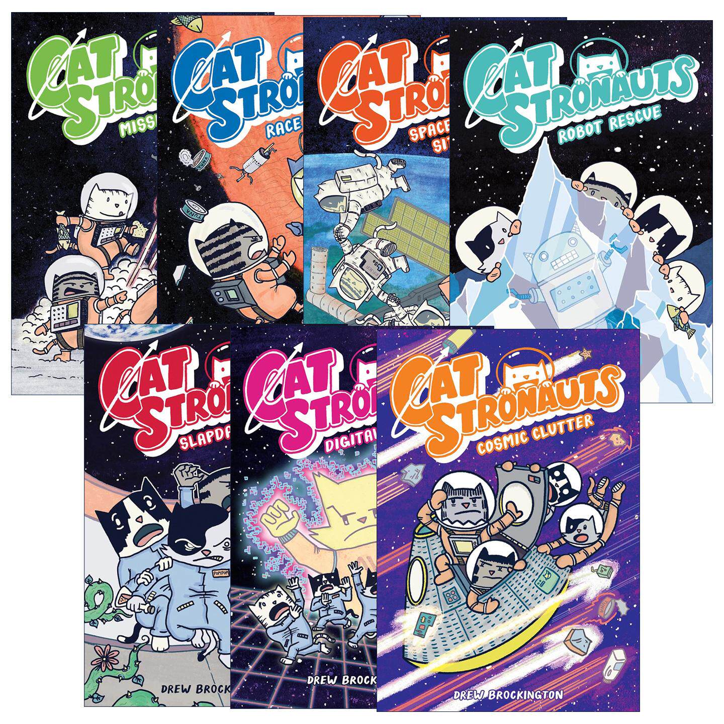 英文原版 CatStronauts 猫猫历险记系列1-7册 全彩漫画书太空宇宙题材 英文版 进口英语原版书籍