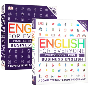 DK人人学英语 商务英语2 教材+练习册2册 软精装 English for Everyone Business English Level 2 英文原版自学教辅 进口书籍
