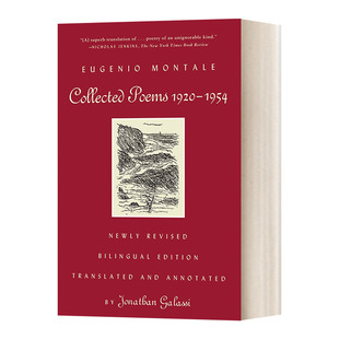 Edition Collected Revised 英文原版 蒙塔莱诗选 进口英语原版 1920 英文版 Poems 书籍 1954 诺贝尔文学奖作者 Bilingual