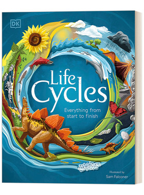 英文原版 Life Cycles Everything from Start to Finish 生命周期 从事物开始到完成过程 DK百科 美版 英文版 进口英语原版书籍