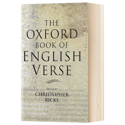 牛津英语诗歌 The Oxford book of English verse 英文原版文学诗歌 Christopher Ricks 莎士比亚 华兹华斯 进口文学英语书籍