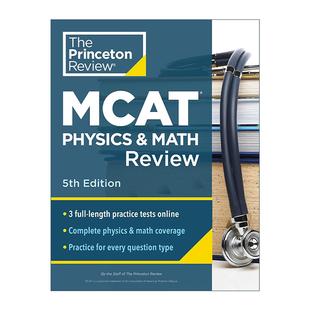 MCAT Physics Edition Princeton 普林斯顿美国医学研究生院入学考试物理与数学备考指南 5th Review Math 英文原版 and