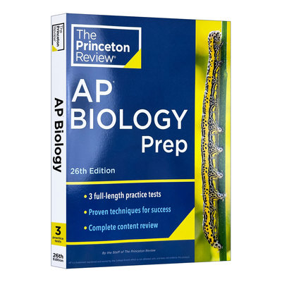英文原版 Princeton Review AP Biology Prep 26th Edition 普林斯顿评论AP生物学备考指南 第26版 2024 英文版 进口英语书籍