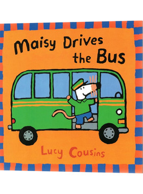 小鼠波波乘公交开巴士 Maisy Drives the Bus  廖彩杏书单 英文原版亲子睡前故事图画书 进口英语绘本书籍