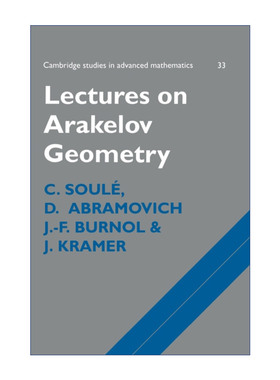 Lectures on Arakelov Geometry  关于Arakelov几何的讲座 剑桥高等数学研究系列 英文原版数学专业理论读物 进口英语书籍