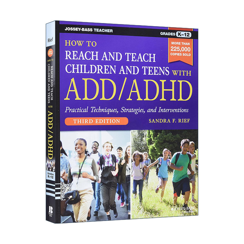 英文原版 How to Reach and Teach Children and Teens With Add/Adhd 如何接触并教导多动症的儿童与青少年 第3版 进口英语书籍