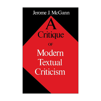 英文原版 Critique of Modern Textual Criticism 现代文本批评之批判 英文版 进口英语原版书籍