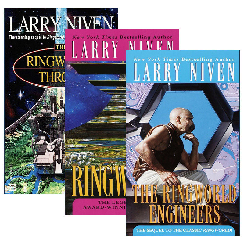英文原版 Ringworld环形世界四部曲系列 套装3册 科幻小说 雨果奖 星云奖得主Larry Niven拉里·尼文 英文版 进口英语原版书籍