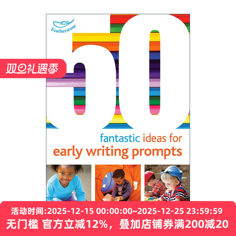 英文原版 50 Fantastic Ideas for Early Writing Prompts 50个为孩子设计写作引子的奇思妙想 0-5岁孩子启蒙 英文版 进口英语书籍