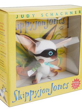 英文原版 Skippyjon Jones Book and Toy set 小剑侠跳跳周 书与玩具套装 儿童英语启蒙 Judy Schachner 英文版 进口英语原版书