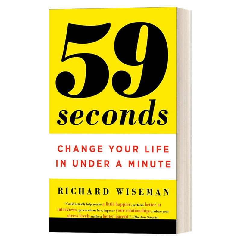 59 Seconds 59秒心理学:在一分钟内改变你的生活 英国著名大众心理学教授Richard Wiseman