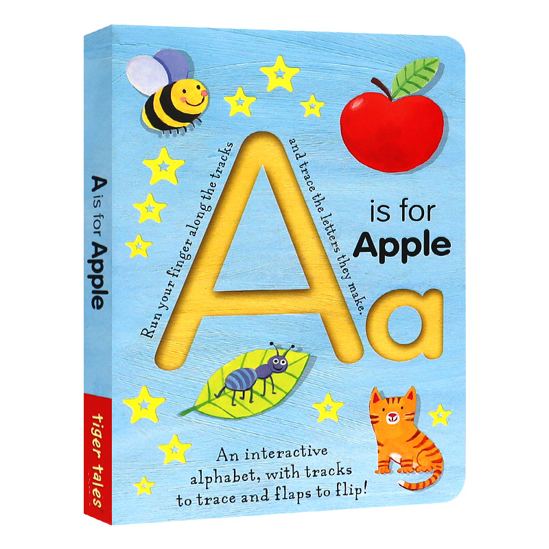 A代表苹果自然拼读纸板书