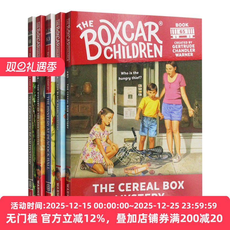 棚车少年61-65册套装 The Boxcar Children Mysteries Books 61-65 英文原版美国经典儿童读物励志故事书籍