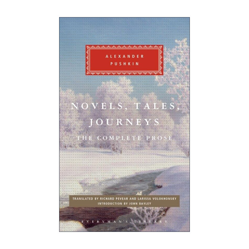 英文原版 Novels Tales Journeys 普希金作品选 中短篇小说 游记 Everyman精装收藏版 英文版 进口英语原版书籍