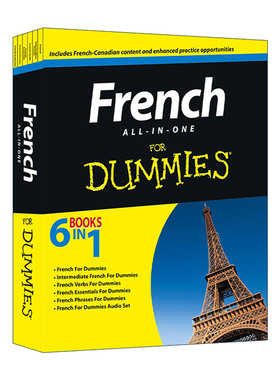 原版 French All-In-One for Dummies 法语入门一本通 达人迷 含光盘 进口原版书籍