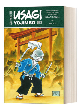 英文原版 Usagi Yojimbo Saga Volume 3 Second Edition 兔子武士第3卷 第二版 Stan Sakai 英文版 进口英语原版书籍