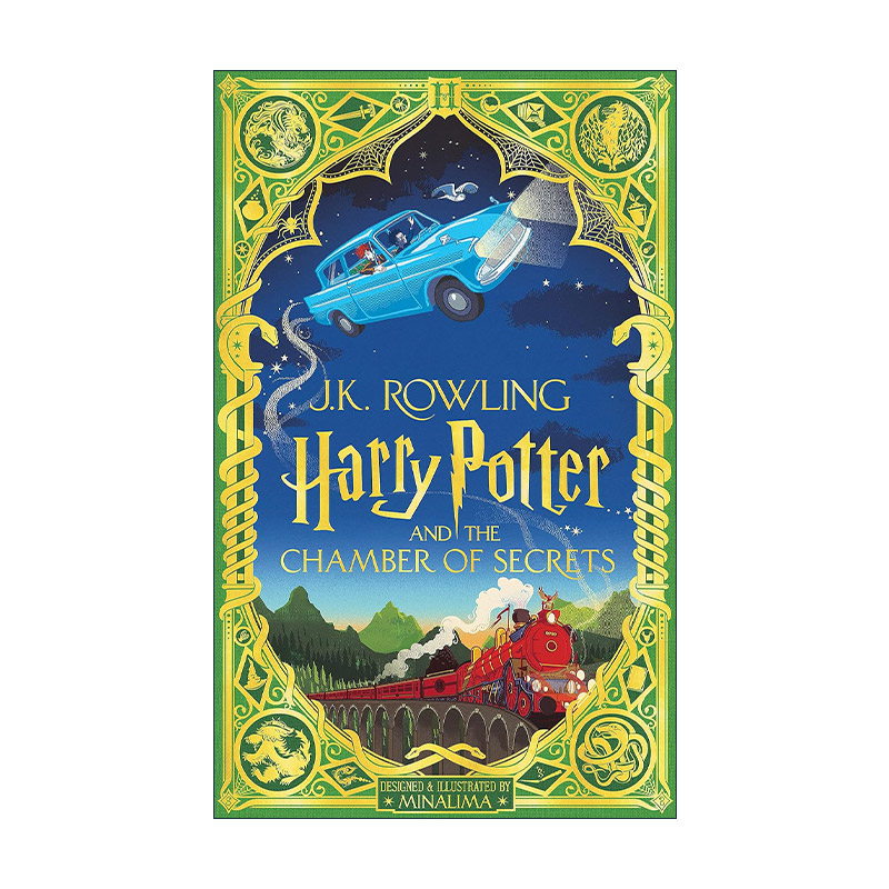英文原版 Harry Potter and the Chamber of Secrets MinaLima Edition 哈利波特与密室 哈利波特2 彩绘精装手工立体互动书 美版