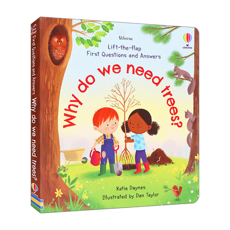 英文原版 Usborne Lift-the-Flap First Questions and Answers Why Do We Need Trees 儿童你问我答科普翻翻书 为什么我们需要树