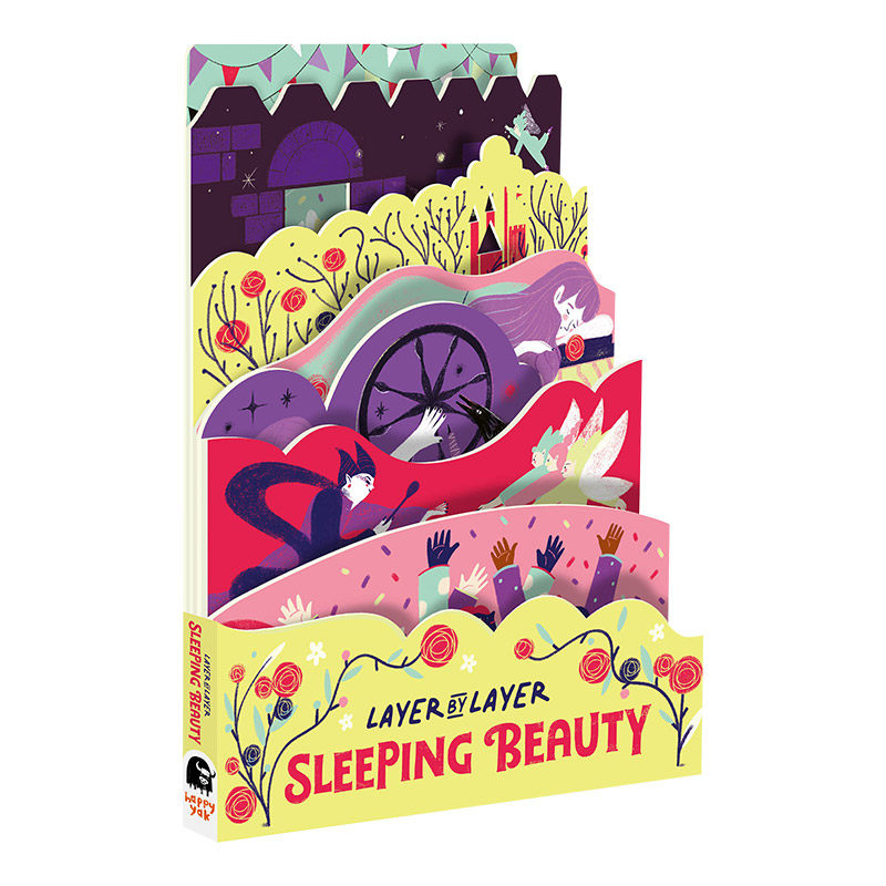 sleeping beauty 睡美人 英文原版儿童童话故事插图翻翻异形绘本 进口