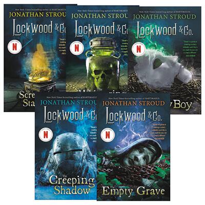 英文原版 Lockwood & Co. 路德灵异侦探社系列1-5册 低语骷髅 尖叫楼梯 空心男孩 潜行暗影 空荡墓地 英文版 进口英语原版书籍
