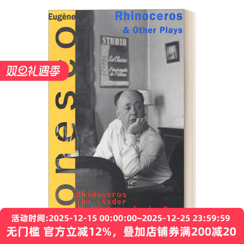 英文原版 Rhinoceros and Other Plays 犀牛与其他戏剧 荒诞派戏剧代表人物欧仁·尤内斯库Eugene Ionesco 英文版 进口原版书籍