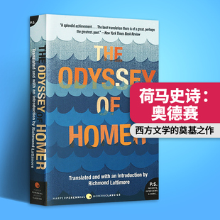 Lattimore 进口英语书籍 The 文学诗歌读物 英文原版 翻译 Homer Odyssey 奥德赛 荷马史诗