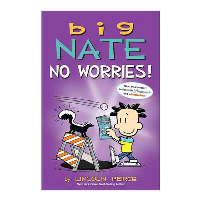 英文原版 Big Nate No Worries! 大内特2合1系列15+16合集 全彩漫画小说 英文版 进口英语原版书籍