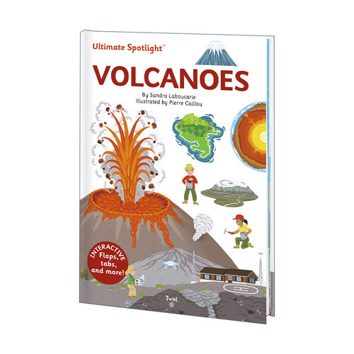 英文原版绘本 Ultimate Spotlight Volcanoes 极致系列 火山 精装绘本 立体翻翻机关书 英文版 进口英语原版书籍