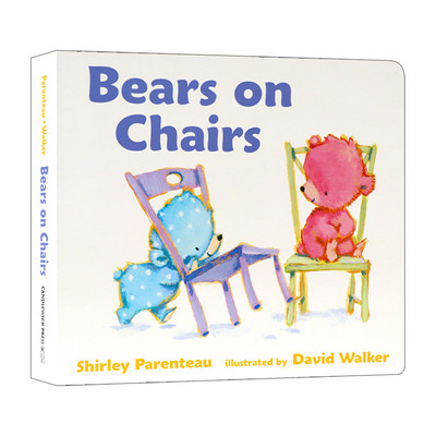 英文原版 Bears on Chairs 在椅子上的小熊 0-3岁幼儿儿童礼仪启蒙教育数数认知绘本 Shirley Parenteau 纸板书 英文版 进口书籍