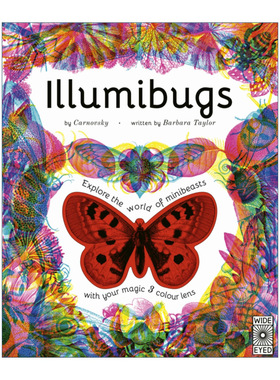英文原版 Illumibugs Explore the world of mini beasts with your magic 3 colour lens 点亮虫虫 用神奇的三色镜头探索世界