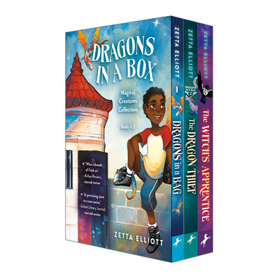英文原版 Dragons in a Box 袋子里的龙 龙贼 女巫的学徒 三册神奇生物盒装套装 儿童奇幻小说 Zetta Elliott 进口英语原版书籍