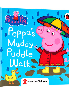 Peppa Pig Peppa’s Muddy Puddle Walk 小猪佩奇 泥泞的水坑之路 英文原版儿童纸板书 进口英语书籍