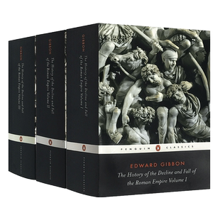 罗马帝国衰亡史1-6卷全集3册 爱德华吉本著作 The History of the Decline and Fall of the Roman Empire 英文原版历史读物