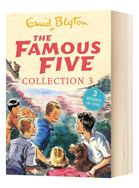 五个小伙伴历险记三合一故事集7-9 The Famous Five Collection 3 英文原版儿童英语侦探章节小说书 Enid Blyton 伊妮德布莱顿