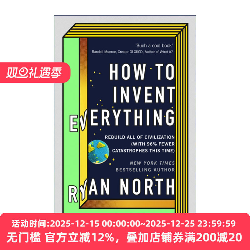 英文原版 How to Invent Everything 万物发明指南 时间旅行者生存手册 瑞安·诺思 精装 英文版 进口英语原版书籍