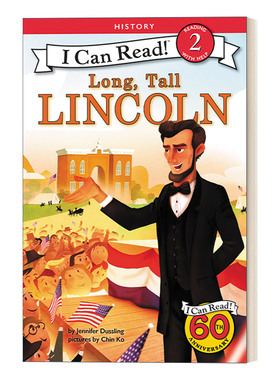 Long, Tall Lincon 高大的林肯 I Can Read 2 History 分级阅读名人传记系列